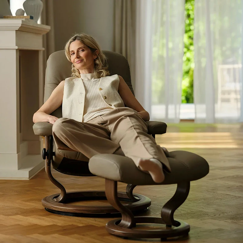 Stressless Consul Classic M Bat Mole Walnut 8